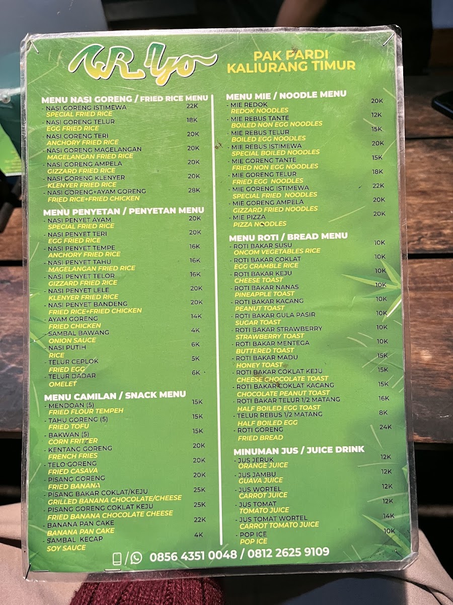 Menu Warung Ijo Pak Pardi-3