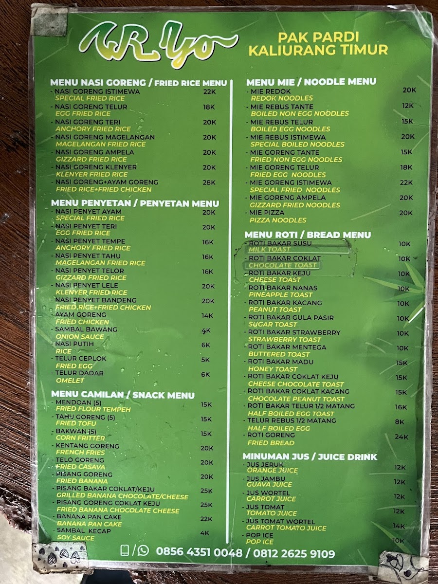 Menu Warung Ijo Pak Pardi-6